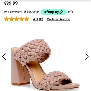 Trendy! Steve Madden braided heel!